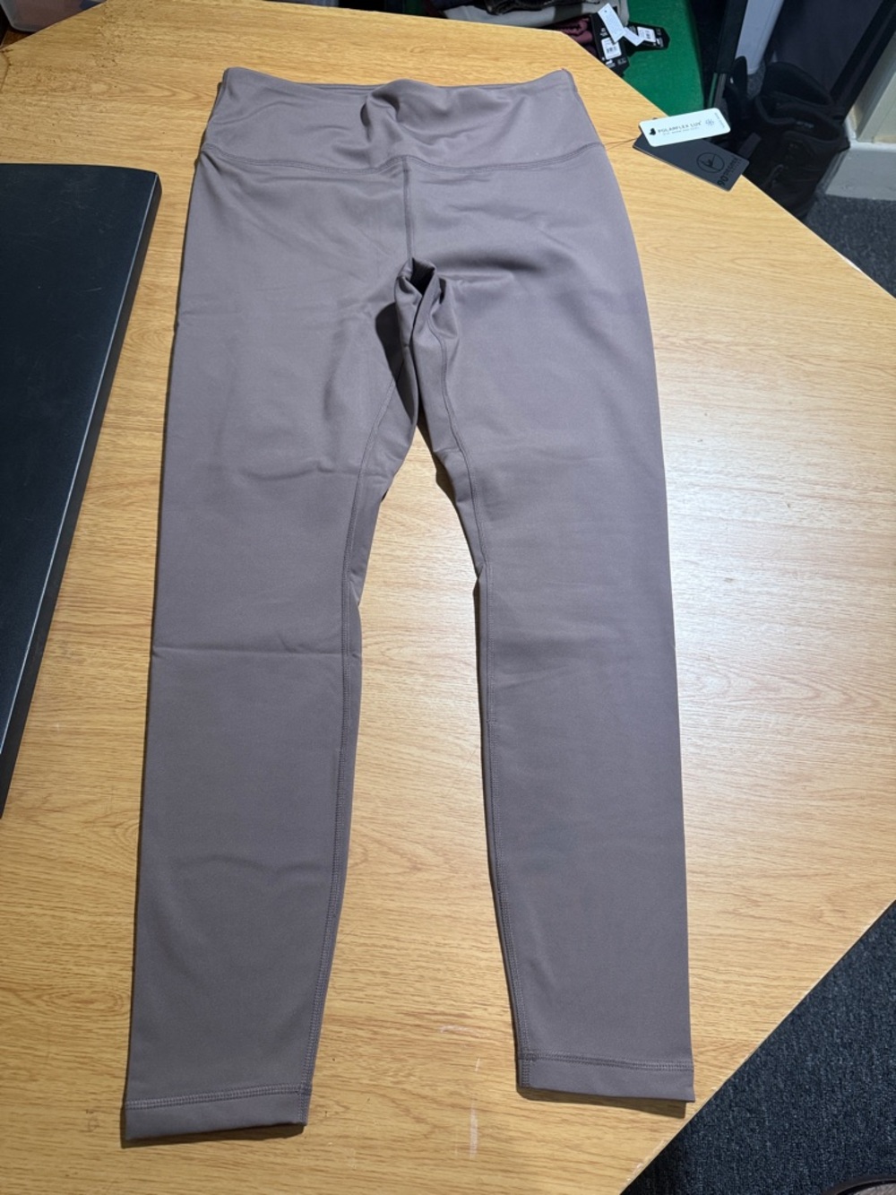 Kids High-Waist Workout Leggings - Brown